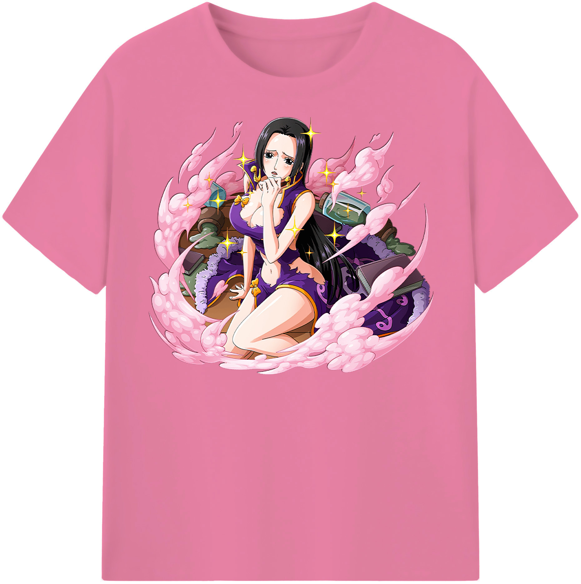 ワンピース ボア・ハンコック ONE PIECE Boa·Hancock 綿100％半袖Tシャツ（フロントプリント）